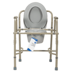 Dynarex Drop-Arm Folding Commode 10376