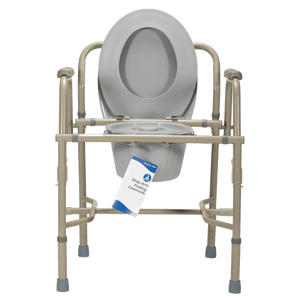 Dynarex Drop-Arm Folding Commode 10376