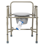 Dynarex Drop-Arm Folding Commode 10376