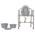 Dynarex Drop-Arm Folding Commode 10376
