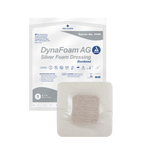 Dynarex DynaFoam AG Bordered Silver Foam Dressing - 4"X4" 3049