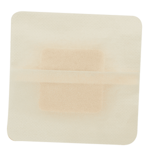 Dynarex DynaFoam AG Bordered Silver Foam Dressing - 4"X4" 3049