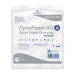 Dynarex DynaFoam AG Bordered Silver Foam Dressing - 4"X4" 3049