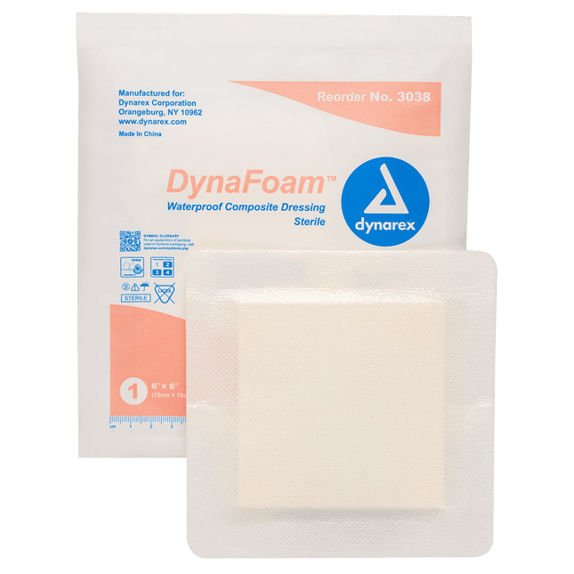 Dynarex | Dynarex DynaFoam Waterproof Bordered Foam Dressing | 3038