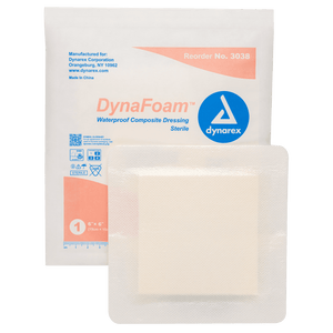 Dynarex DynaFoam Waterproof Bordered Foam Dressing 3038