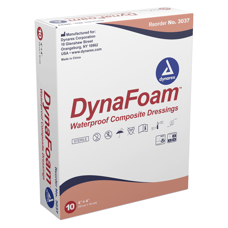 Dynarex DynaFoam Waterproof Bordered Foam Dressing 3037