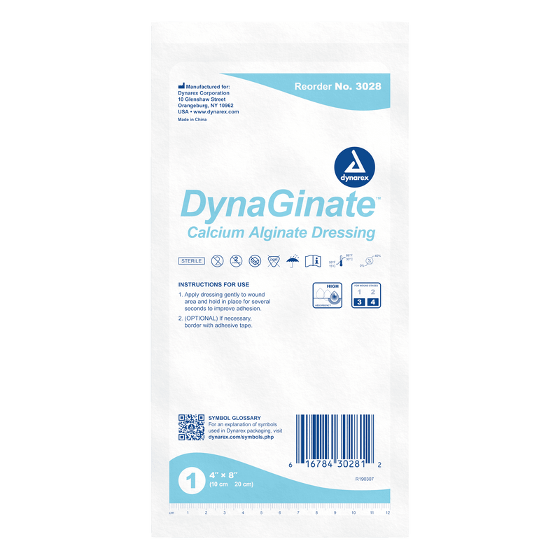 Dynarex DynaGinate Calcium Alginate Dressings 3026