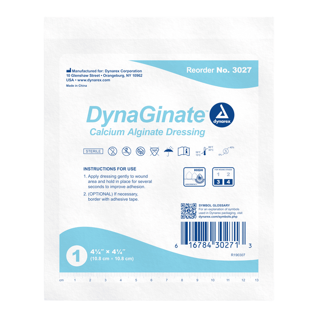 Dynarex | Dynarex DynaGinate Calcium Alginate Dressings | 3026