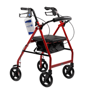 Dynarex DynaGo Quad 8 - Aluminum Rollator With 7.5inch Wheels 10202