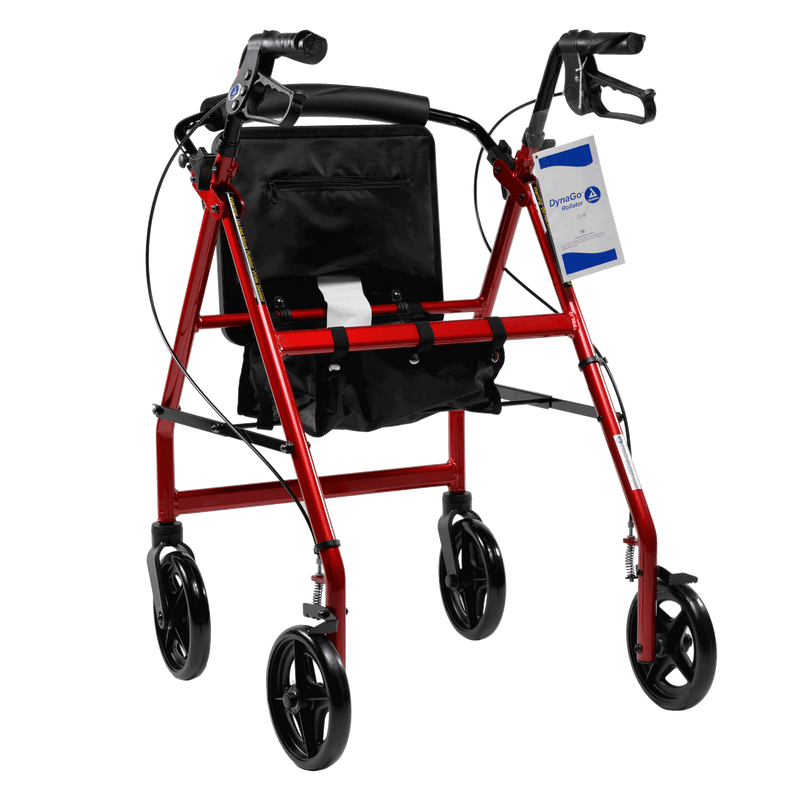 Dynarex DynaGo Quad 8 - Aluminum Rollator With 7.5inch Wheels 10202