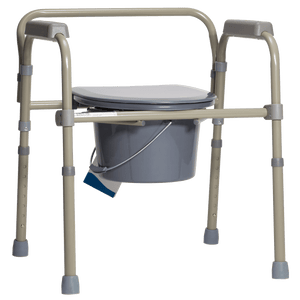 Dynarex Elongated Folding Bedside Commode 10371