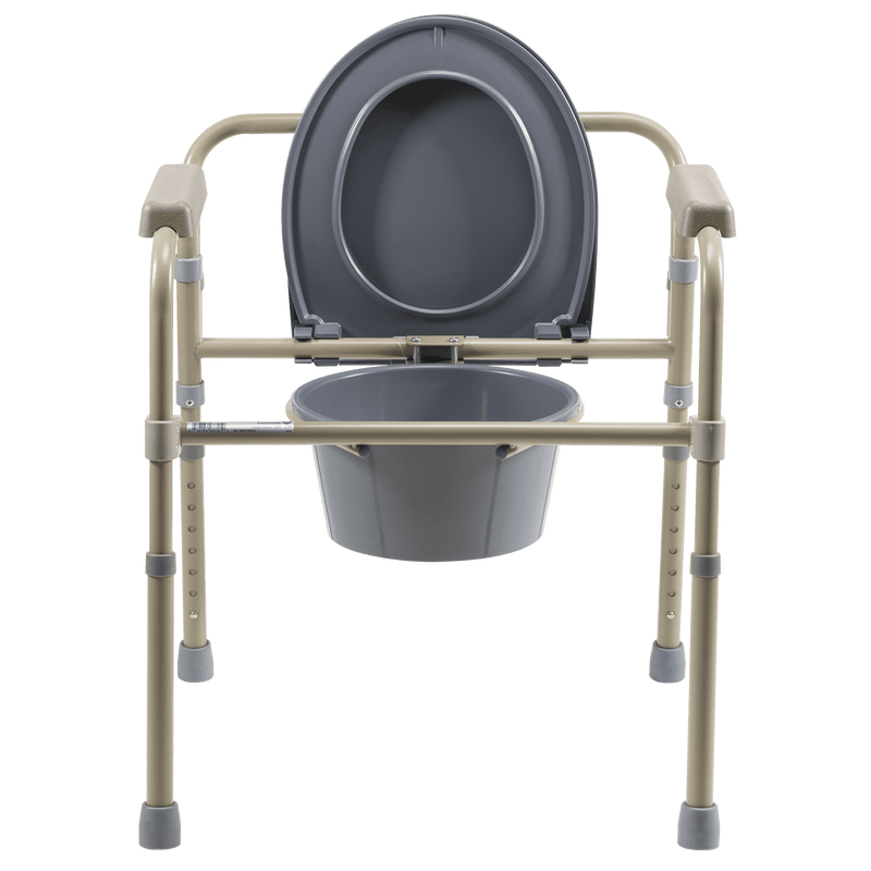 Dynarex Elongated Folding Bedside Commode 10373