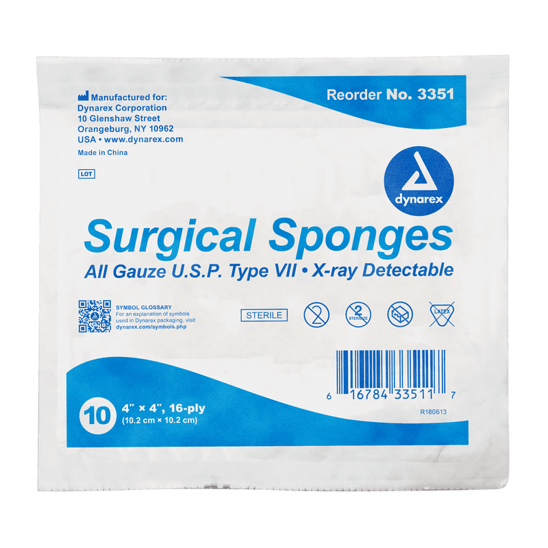 Dynarex Gauze Sponges & Pads Sterile & Non Sterile 3351