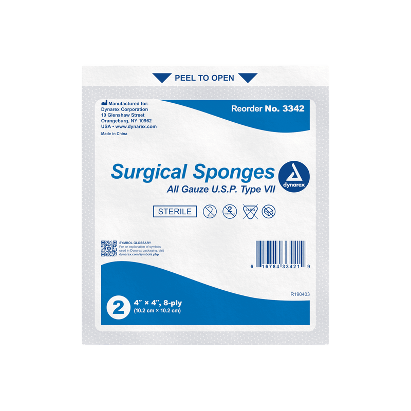 Dynarex Gauze Sponges & Pads Sterile & Non Sterile 3322