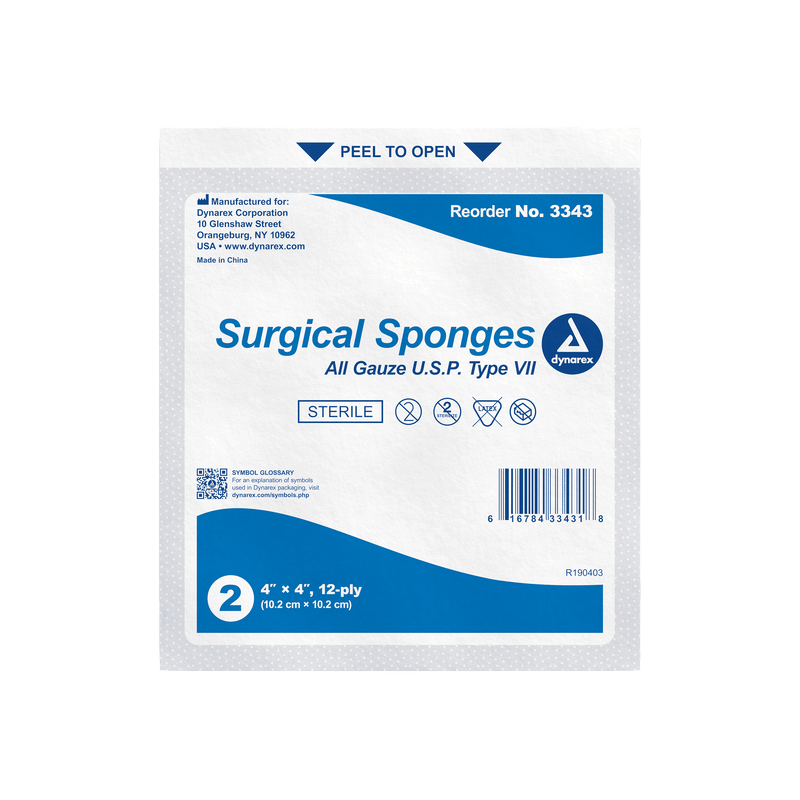 Dynarex Gauze Sponges & Pads Sterile & Non Sterile 3322