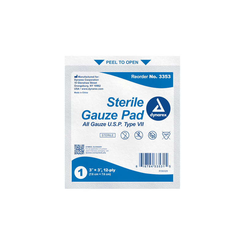 Dynarex Gauze Sponges & Pads Sterile & Non Sterile 3322