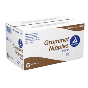 Dynarex Grommet Nipples Black 2179