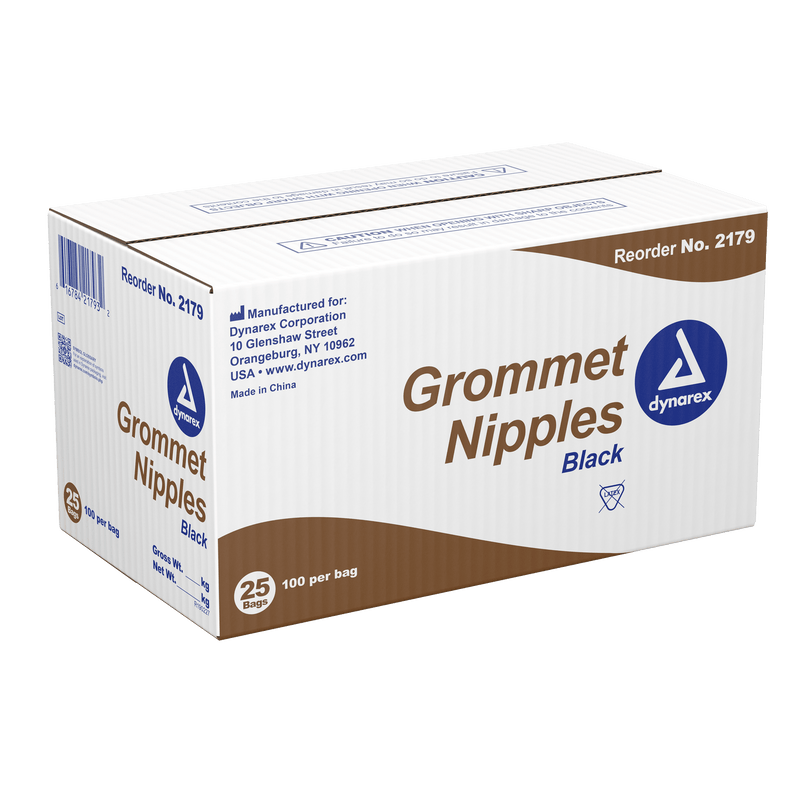 Dynarex Grommet Nipples Black 2179