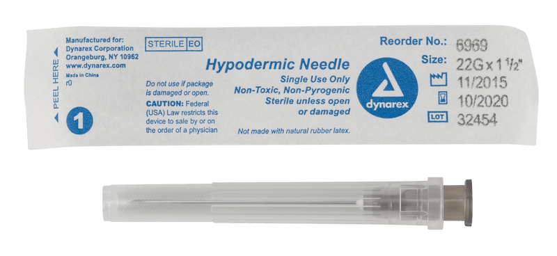 Hypodermic Needle - Non-Safety by Dynarex 6969-Bx