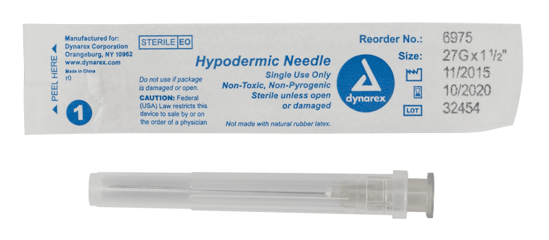 Hypodermic Needle - Non-Safety by Dynarex 6975-Bx