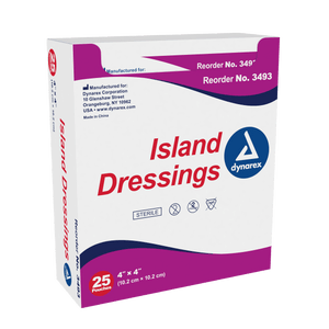 Dynarex Island Dressings - Sterile 3492