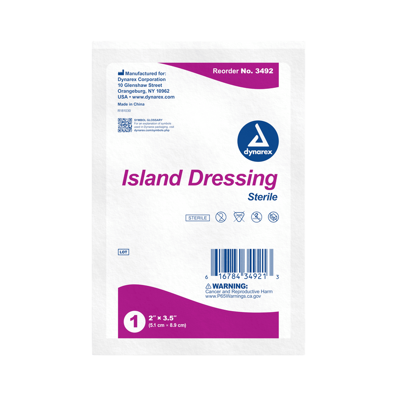 Dynarex Island Dressings - Sterile 3492