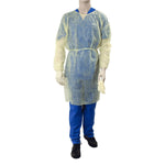 Isolation Gown Fluid Resistant Universal, Yellow 50 pack 2141