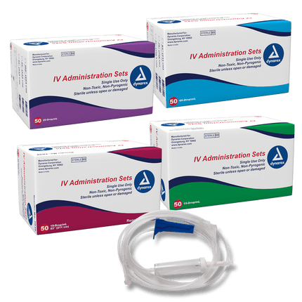 Dynarex IV Administration Sets | 7038 | | Disposable Medical Supplies, First Responder Supplies, IV & Drug Delivery, IV Sets | Dynarex | SurgiMac