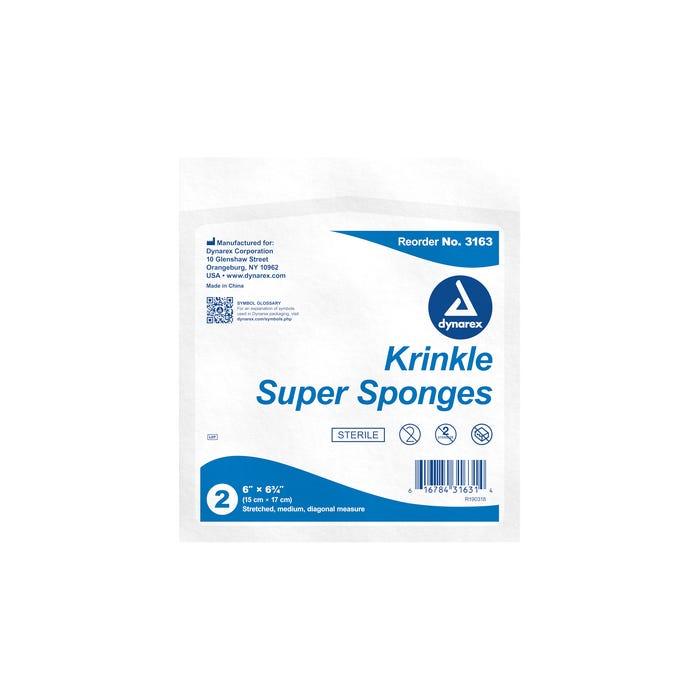 Dynarex Krinkle Gauze Rolls And Sponges - Sterile & Non-Sterile 3161