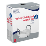 Dynarex Locking Raised Toilet Seat With Arms 10360