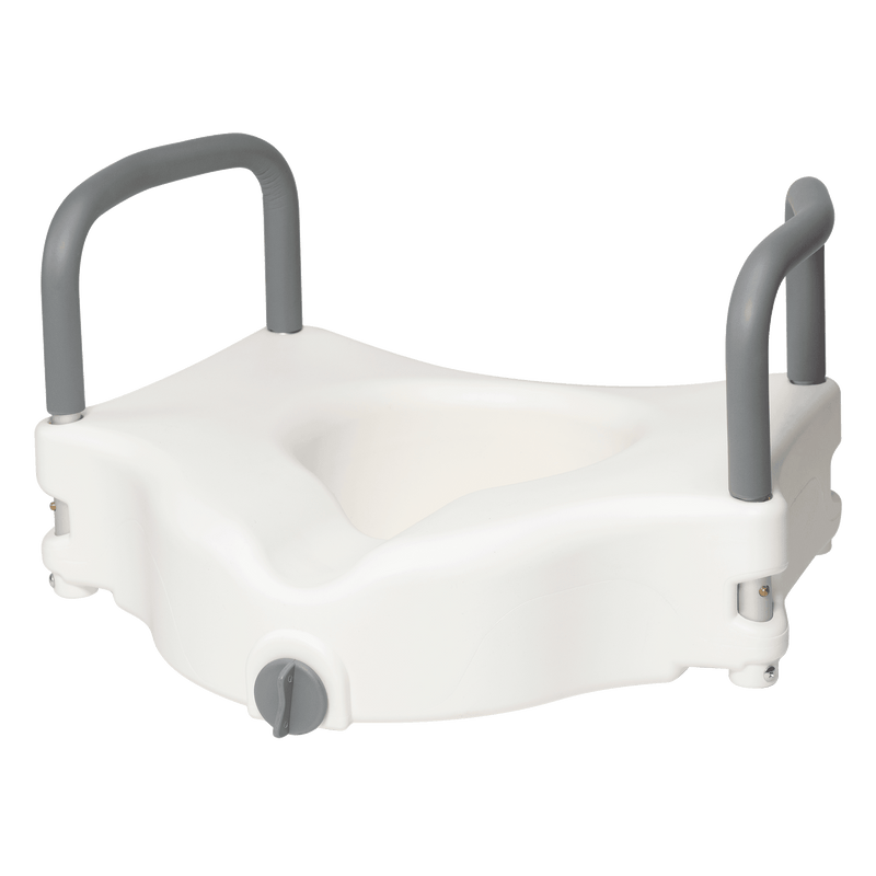 Dynarex Locking Raised Toilet Seat With Arms 10360