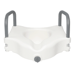 Dynarex Locking Raised Toilet Seat With Arms 10360