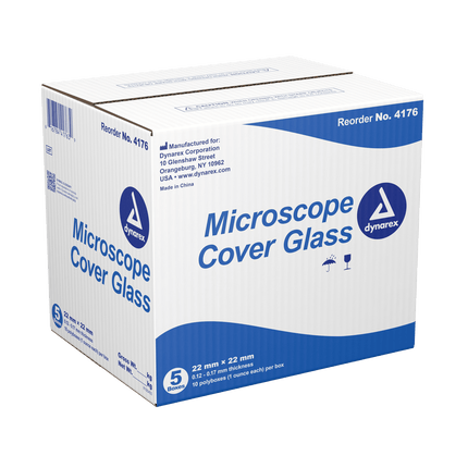 Dynarex Microscope Cover Glass - 0.12-0.17mm