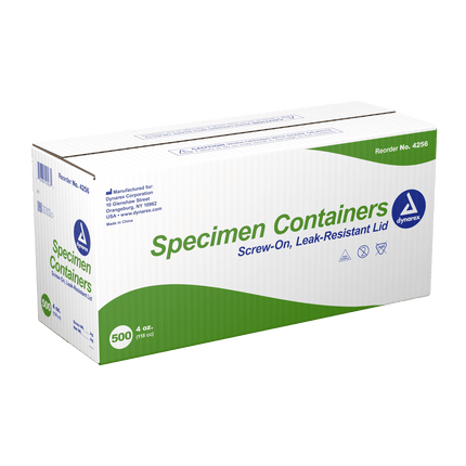 Dynarex Specimen Containers | 4256 | | Bedside Patient Supplies, Laboratory, Medical Supplies, Patient Care, Specimen Collection, Surgical & Procedural | Dynarex | SurgiMac