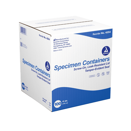 Dynarex Specimen Containers | 4254 | | Bedside Patient Supplies, Laboratory, Medical Supplies, Patient Care, Specimen Collection, Surgical & Procedural | Dynarex | SurgiMac