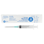 Syringe - Non-Safety with Needle - Luer slip by Dynarex 7007
