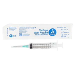 Syringe - Non-Safety with Needle - Luer slip by Dynarex 7012