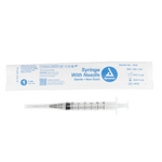 Syringe - Non-Safety with Needle - Luer slip by Dynarex 7016