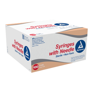 Syringe - Non-Safety with Needle - Luer slip by Dynarex 6994