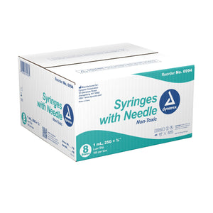 Syringe - Non-Safety with Needle - Luer slip by Dynarex 6994