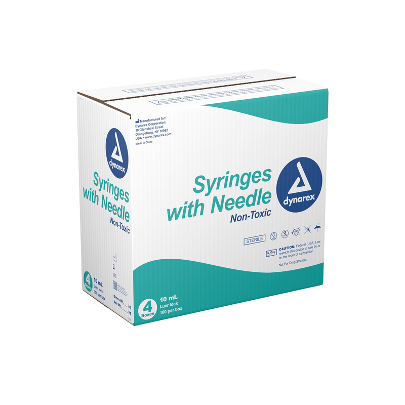 Syringe - Non-Safety with Needle - Luer slip by Dynarex 6994