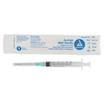 Syringe - Non-Safety with Needle - Luer slip by Dynarex 6998