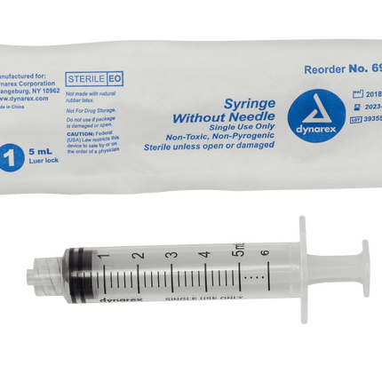 Dynarex - Syringes Without Needle | 6989 | | Disposable Medical Supplies, IV & Drug Delivery, Syringes & Needles | Dynarex | SurgiMac
