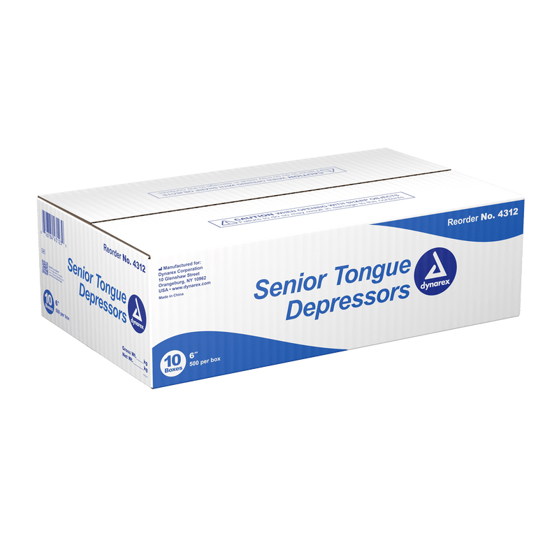 Dynarex Wood Tongue Depressors - Multi-Purpose, for Medical Use 4311-1