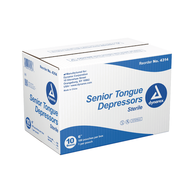 Dynarex Wood Tongue Depressors - Multi-Purpose, for Medical Use 4311-1