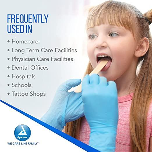 Dynarex Wood Tongue Depressors - Multi-Purpose, for Medical Use 4311-1