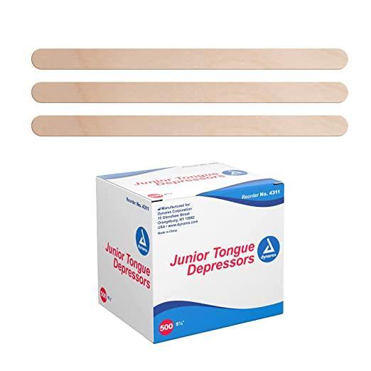 Dynarex Wood Tongue Depressors - Multi-Purpose, for Medical Use 4311-1