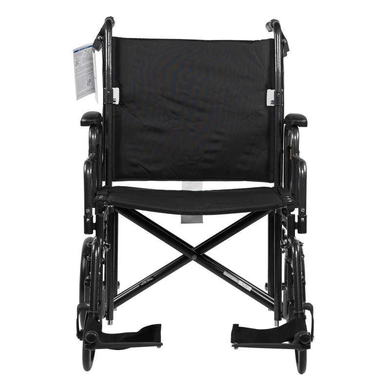 DynaRide Bariatric Transport Plus Wheelchair With Swing-Away Foot Rest And Detachable Desk Arm - 22