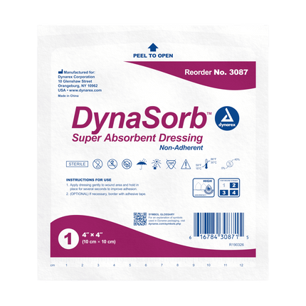 DynaSorb Super Absorbent Dressings | 3087 | | Advanced Wound Care, Disposable Medical Supplies, Done, General & Advanced Wound Care | Dynarex | SurgiMac
