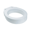 Elongated Raised Toilet Seat Without Arms